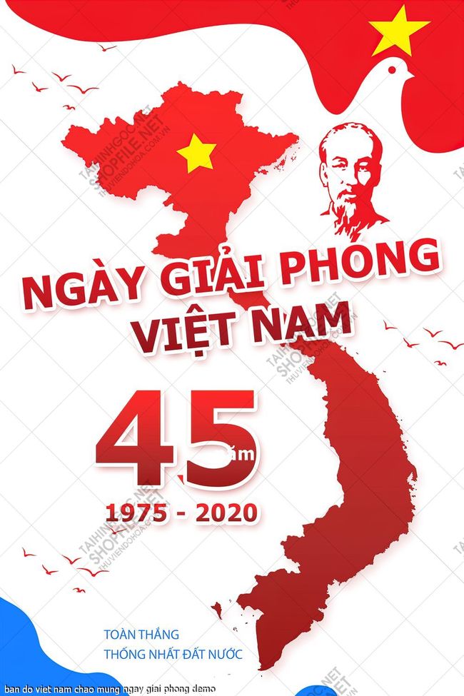 ban do viet nam chao mung ngay giai phong